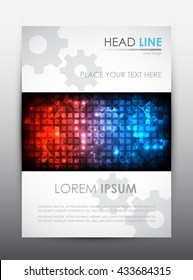 Brochure design template. Cover presentation background. Vector illustration.