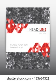 Brochure design template. Cover presentation background. Vector illustration.