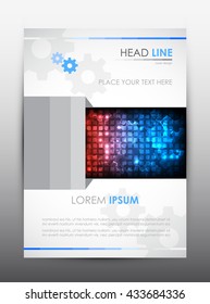 Brochure design template. Cover presentation background. Vector illustration.