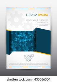 Brochure design template. Cover presentation background. Vector illustration.