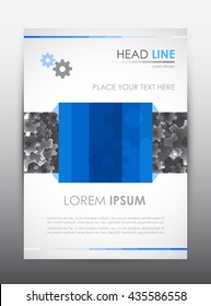 Brochure design template. Cover presentation background. Vector illustration.