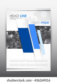 Brochure design template. Cover presentation background. Vector illustration.