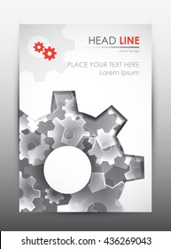 Brochure design template. Cover presentation background. Vector illustration.