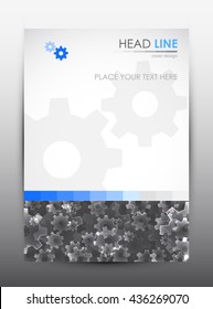 Brochure design template. Cover presentation background. Vector illustration.