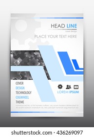 Brochure design template. Cover presentation background. Vector illustration.