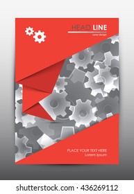 Brochure design template. Cover presentation background. Vector illustration.