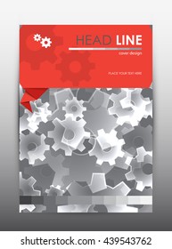 Brochure design template. Cover presentation background. Vector illustration.