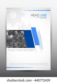 Brochure design template. Cover presentation background. Vector illustration.