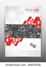 Brochure design template. Cover presentation background. Vector illustration.