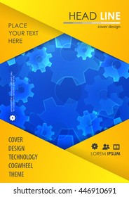 Brochure design template. Cover presentation background. Vector illustration. 