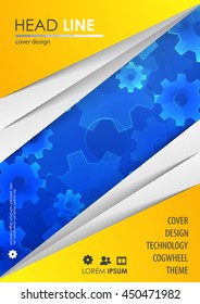 Brochure design template. Cover presentation background. Vector illustration. 