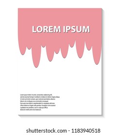 Brochure design template. covers design.  Template for flyer, magazine, presentation, poster. Abstract modern background.  Brochure design with chocolate glaze.