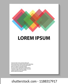 Brochure design template. covers design.  Template for flyer, magazine, presentation, poster. Abstract modern background.

