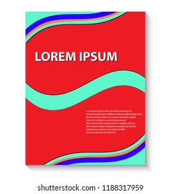 Brochure design template. covers design.  Template for flyer, magazine, presentation, poster. Abstract modern background.
