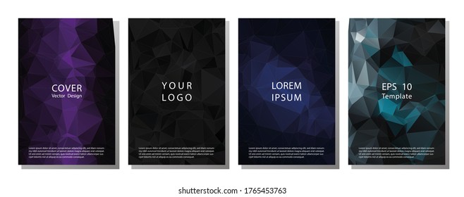 Brochure design template.  Creative modern bright concept circle round shape.