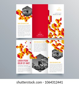 Brochure design, brochure template, creative tri-fold, trend brochure