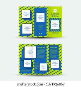 Brochure design, brochure template, creative tri-fold, trend brochure