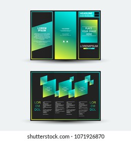 Brochure design, brochure template, creative tri-fold, trend brochure