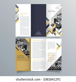 Brochure design, brochure template, creative tri-fold, trend brochure