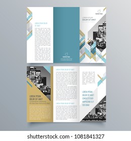 Brochure design, brochure template, creative tri-fold, trend brochure