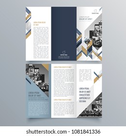 Brochure design, brochure template, creative tri-fold, trend brochure
