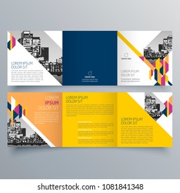 Brochure design, brochure template, creative tri-fold, trend brochure
