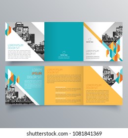 Brochure design, brochure template, creative tri-fold, trend brochure
