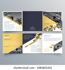 Brochure design, brochure template, creative tri-fold, trend brochure