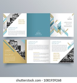 Brochure design, brochure template, creative tri-fold, trend brochure