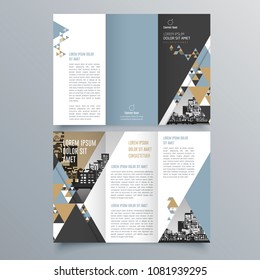 Brochure design, brochure template, creative tri-fold, trend brochure