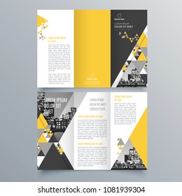 Brochure design, brochure template, creative tri-fold, trend brochure