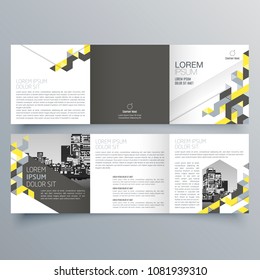 Brochure design, brochure template, creative tri-fold, trend brochure
