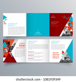 Brochure design, brochure template, creative tri-fold, trend brochure