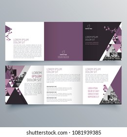 Brochure design, brochure template, creative tri-fold, trend brochure