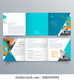 Brochure design, brochure template, creative tri-fold, trend brochure