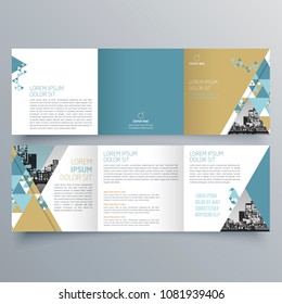 Brochure design, brochure template, creative tri-fold, trend brochure