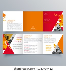 Brochure design, brochure template, creative tri-fold, trend brochure