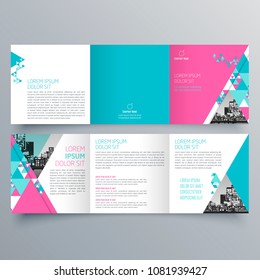 Brochure design, brochure template, creative tri-fold, trend brochure