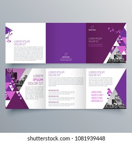 Brochure design, brochure template, creative tri-fold, trend brochure