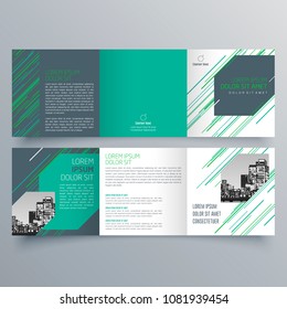 Brochure design, brochure template, creative tri-fold, trend brochure