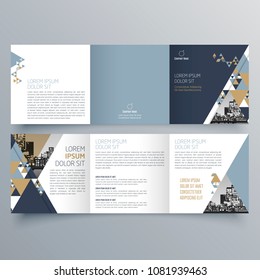 Brochure design, brochure template, creative tri-fold, trend brochure