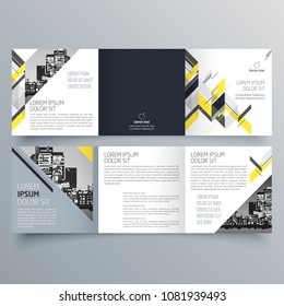 Brochure design, brochure template, creative tri-fold, trend brochure