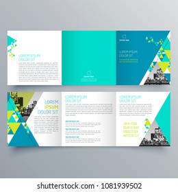 Brochure design, brochure template, creative tri-fold, trend brochure