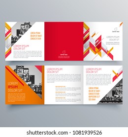 Brochure design, brochure template, creative tri-fold, trend brochure