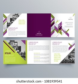 Brochure design, brochure template, creative tri-fold, trend brochure