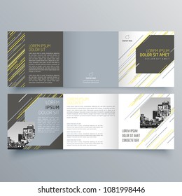 Brochure design, brochure template, creative tri-fold, trend brochure