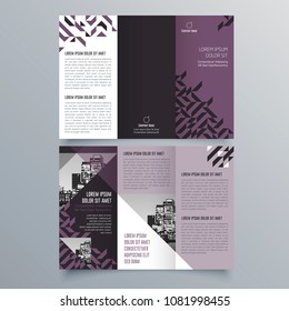 Brochure design, brochure template, creative tri-fold, trend brochure