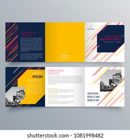 Brochure design, brochure template, creative tri-fold, trend brochure