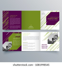 Brochure design, brochure template, creative tri-fold, trend brochure