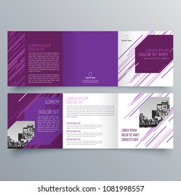 Brochure design, brochure template, creative tri-fold, trend brochure